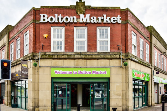 Bolton market food hall.