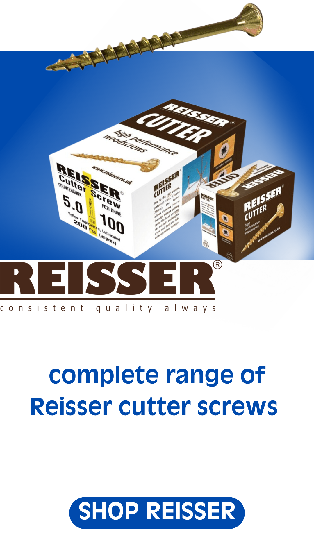 Reisser Cutter screws