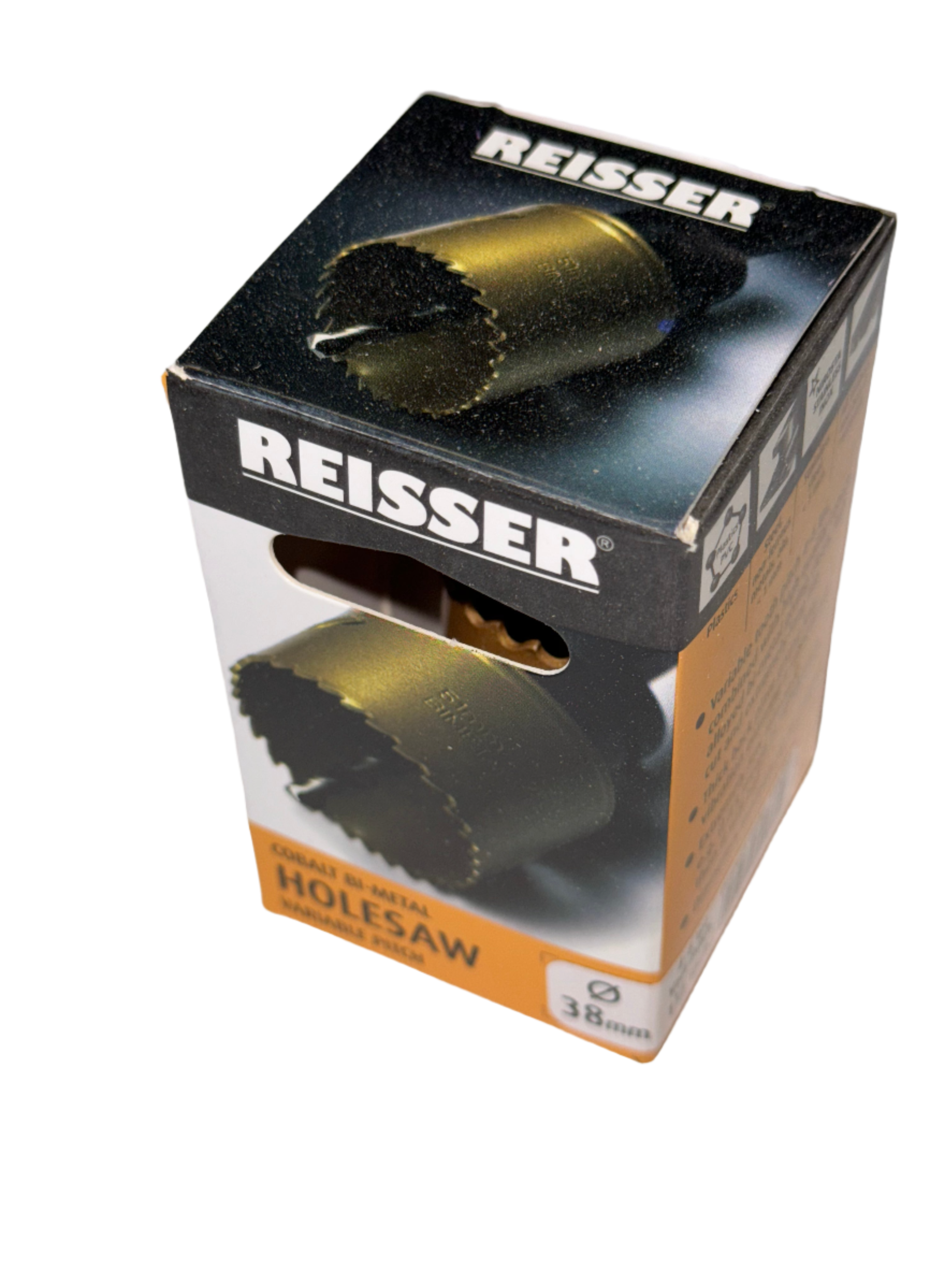 38mm REISSER COBALT Bi-METAL HOLESAW (BOXED)