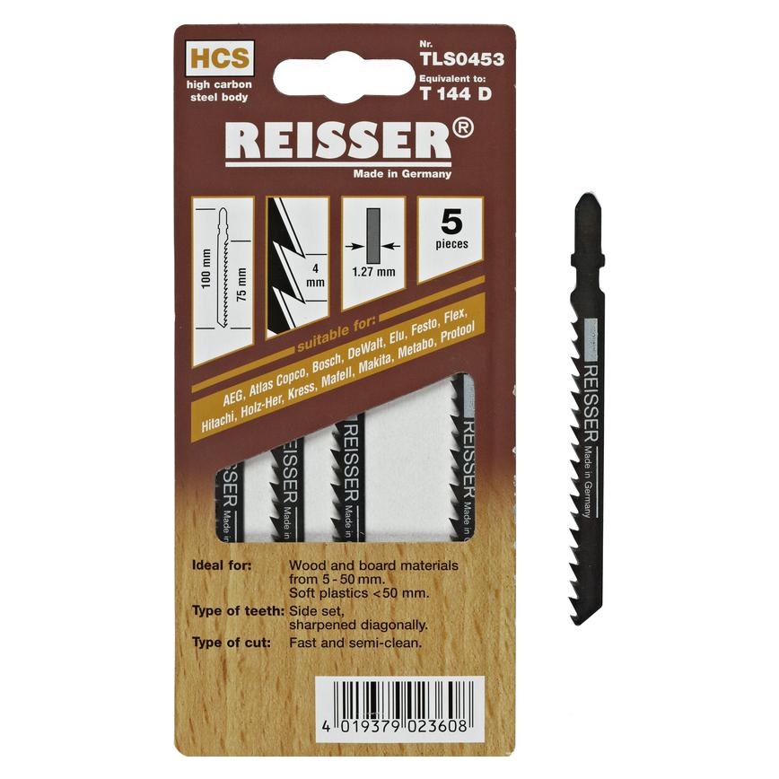 Reisser 100mm Wood Bayonet Jigsaw Blades Pack of 5