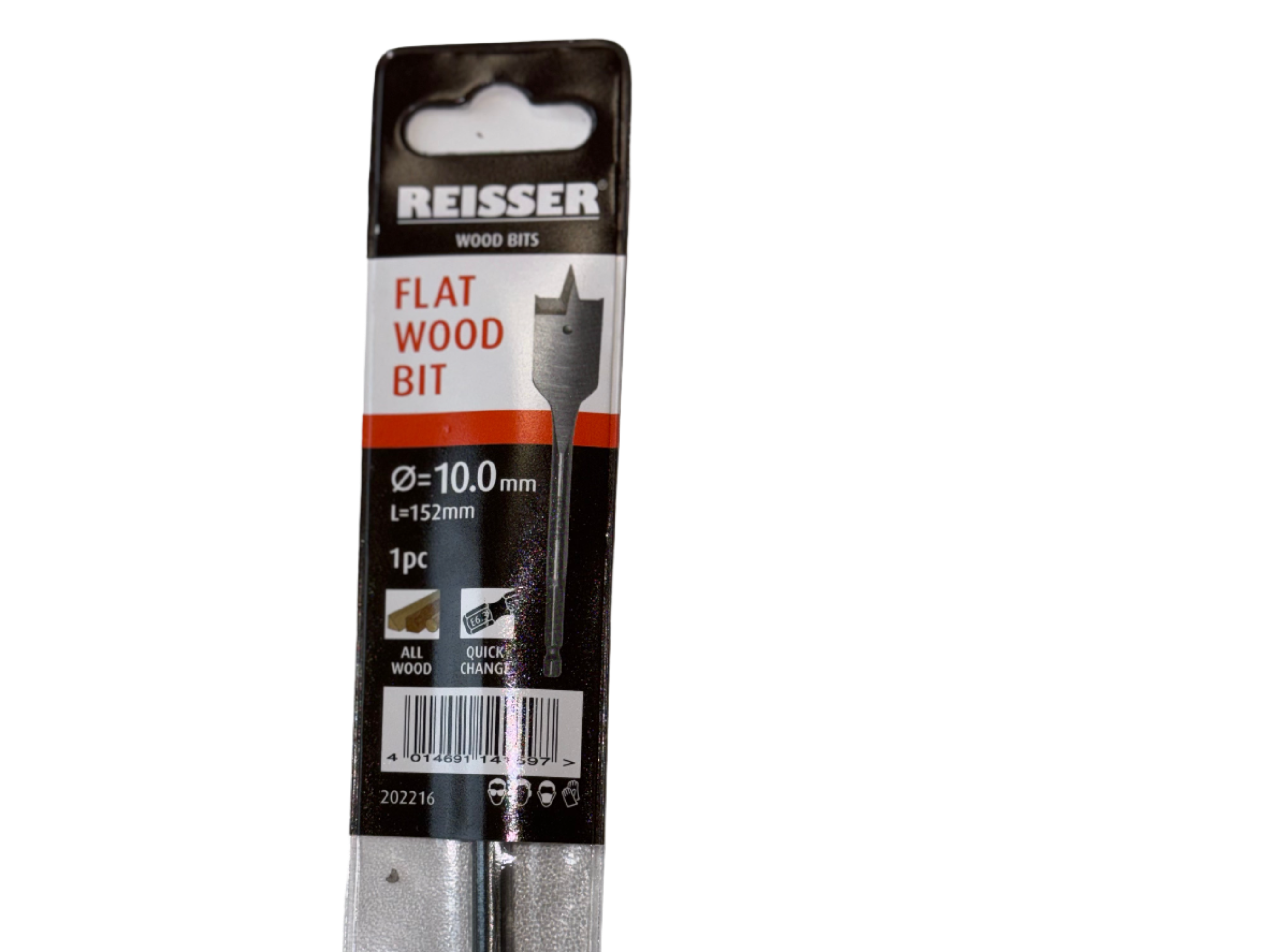 10 x 150mm REISSER FLAT WOOD BIT