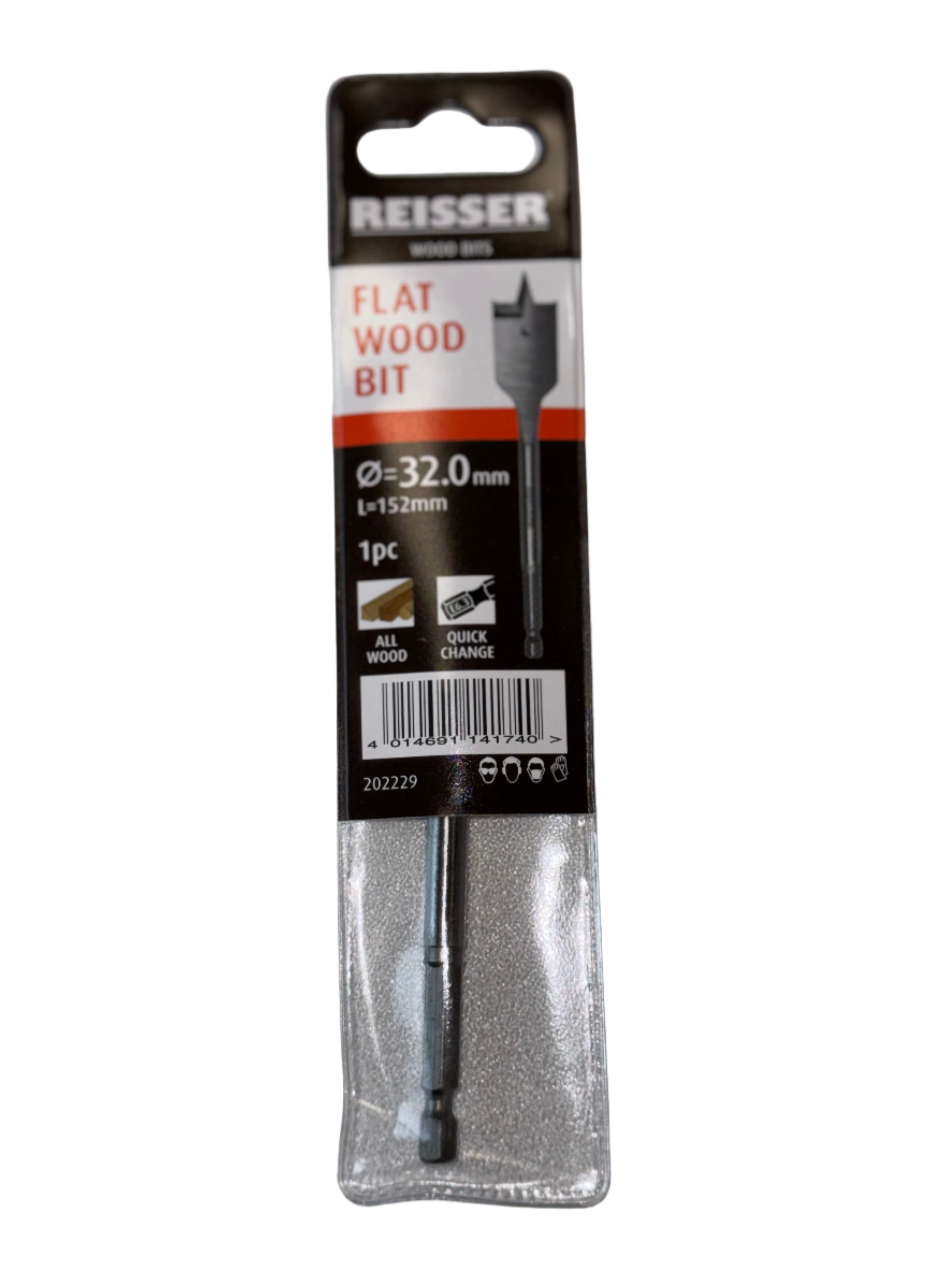 32 x 150mm REISSER FLAT WOOD BIT