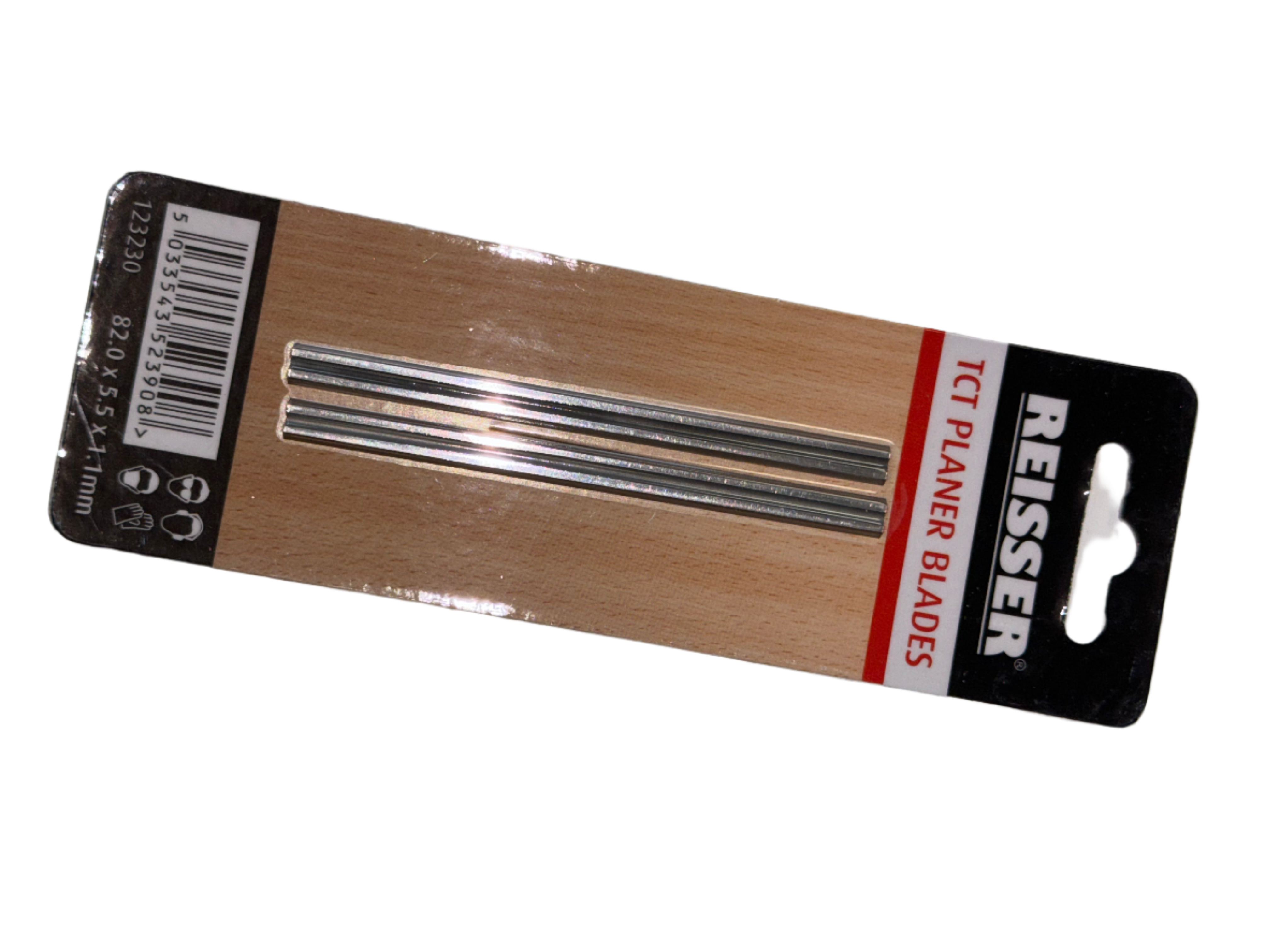 REISSER TCT PLANER BLADES 82mm (Card of 2)