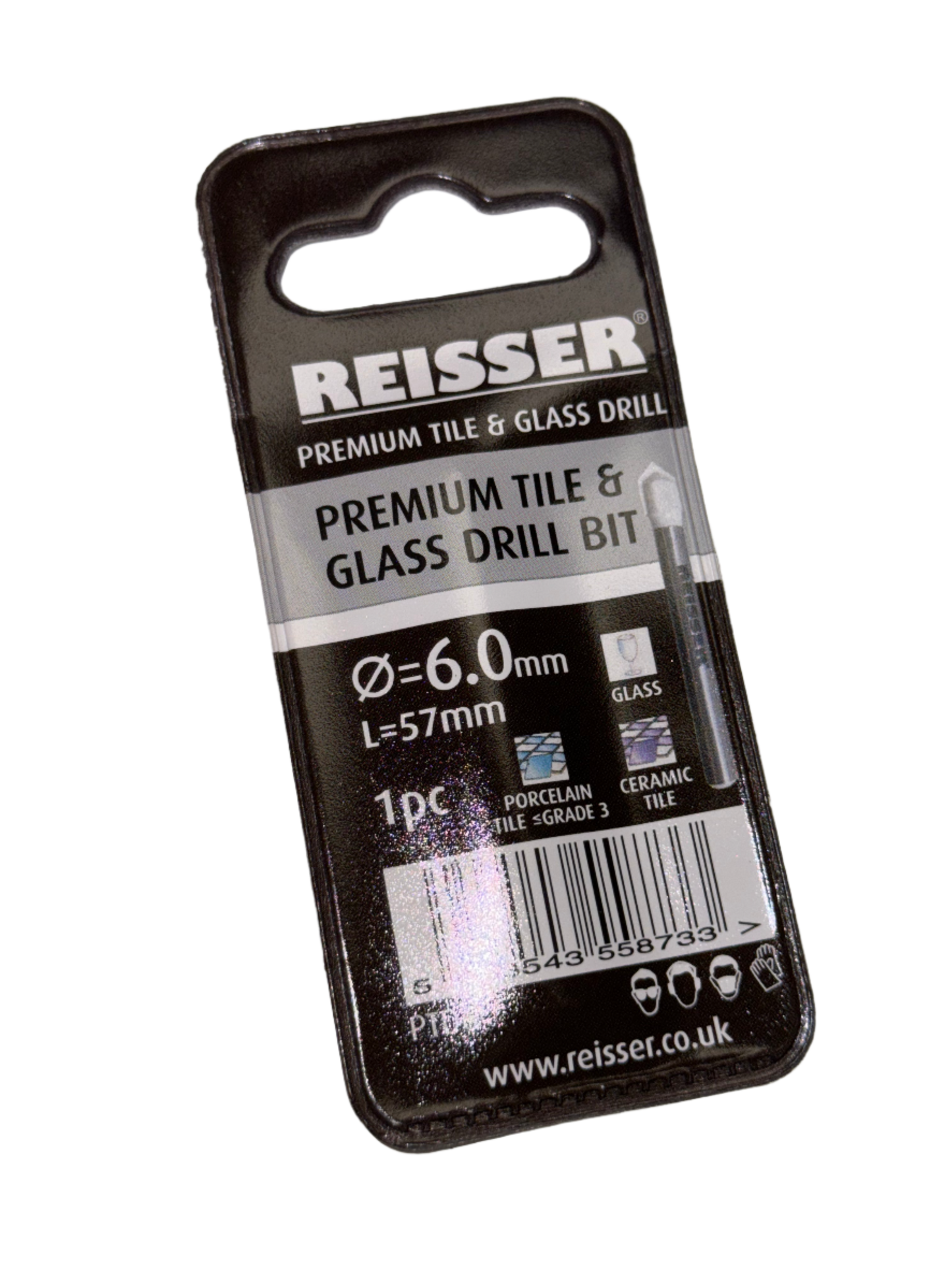 6.0mm REISSER PREMIUM TCT TILE DRILL (Wallet 1pc)