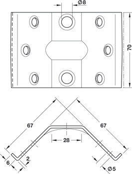 Corner Brace, Leg bracket.