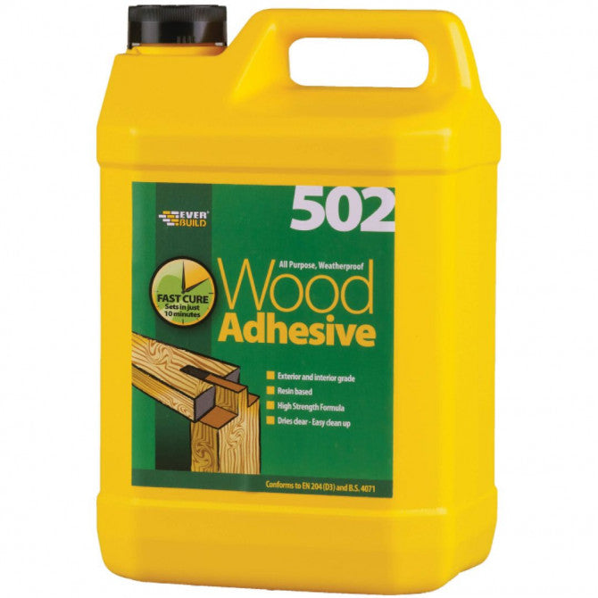 5 Ltr 502 ALL PURPOSE WEATHERPROOF WOOD ADHESIVE