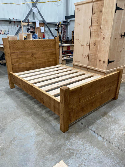 The Covent Solid Wood Rustic Plank bed. - Live With Wood