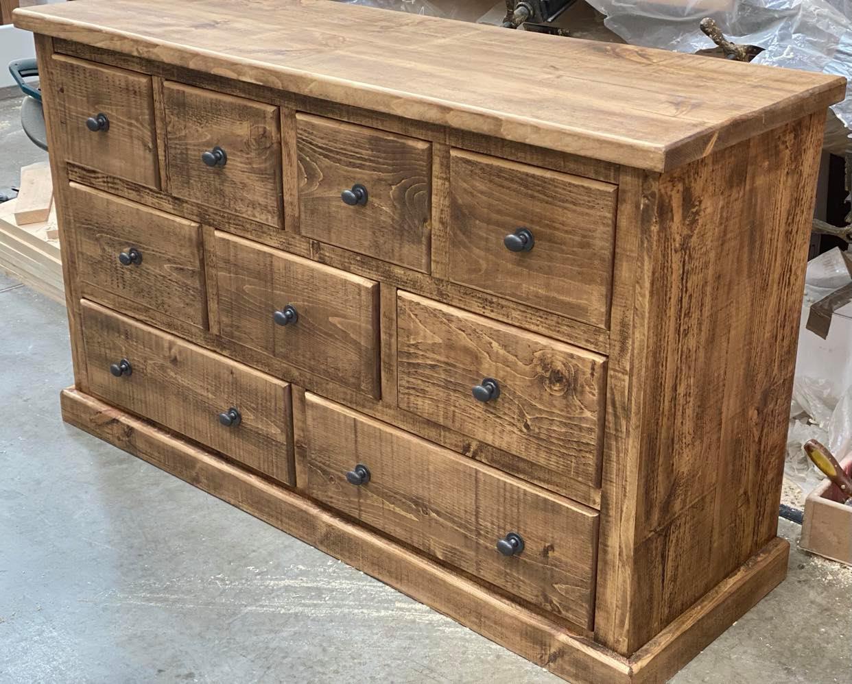 Chatsworth Rustic Wood Chest of drawers.