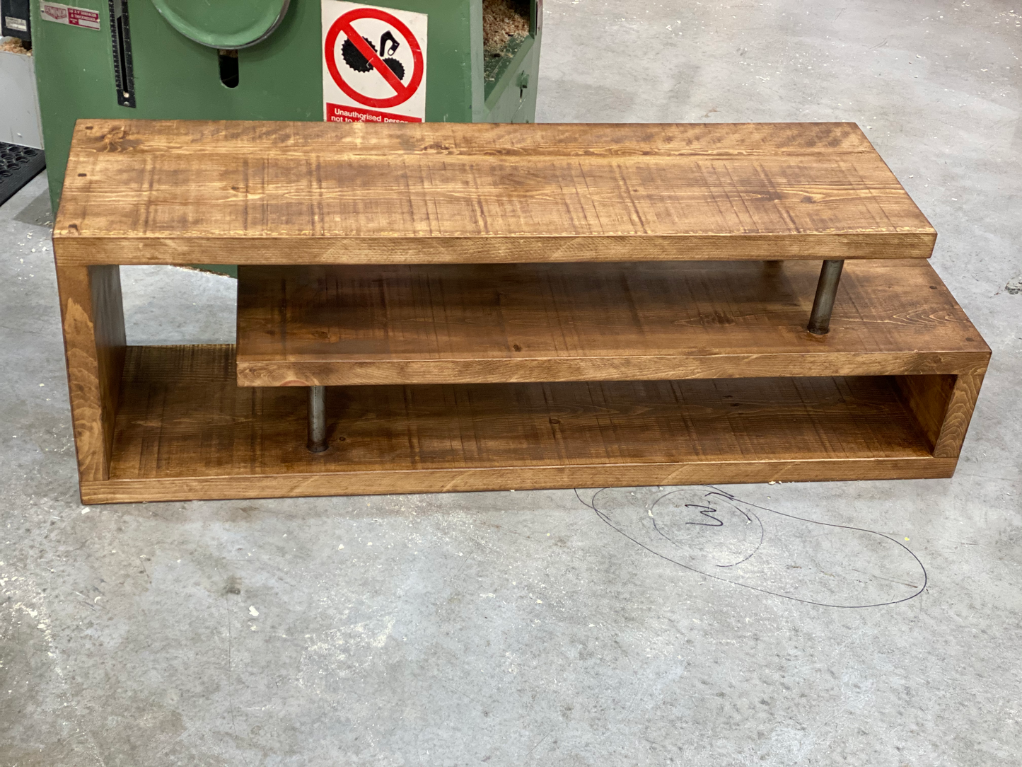 Jopril Rustic wood and Metal Industrial TV unit - Live With Wood