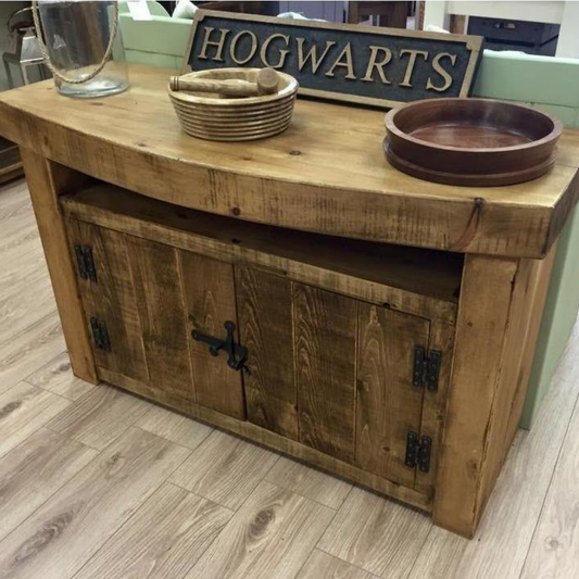Grosvenor Chunky Rustic TV Unit made from Solid wood.