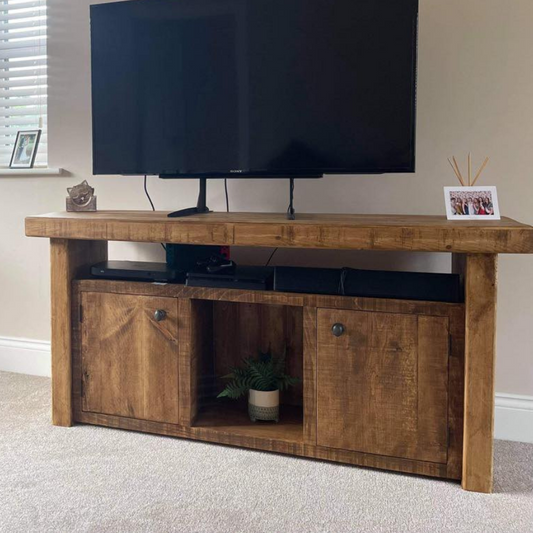Orchid Chunky Solid wood TV Unit.