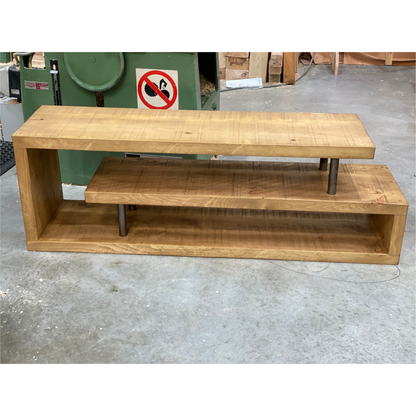 Jopril Rustic wood and Metal Industrial TV unit - Live With Wood