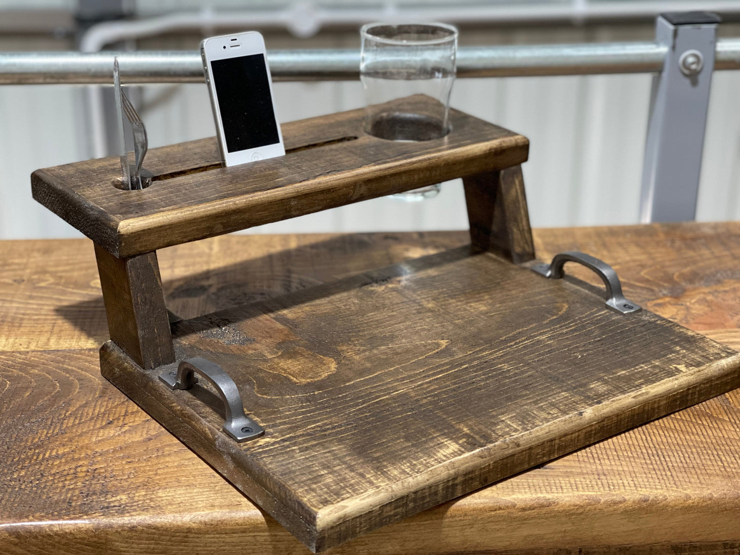 Pint Glass Multi-Function tray. (Ready for collection from our Workshop)