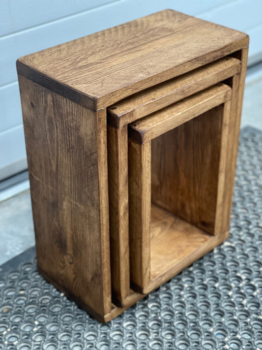 Haddon Solid wood Rustic Cube set offer.